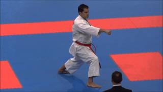 Kata GOJUSHIHO SHO by Luca Valdesi  21st WKF World Karate Championships [upl. by Dearman]