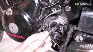 HONDA SHINE COUNTERSHAFT OIL SEAL LEAK REPAIR [upl. by Oza]