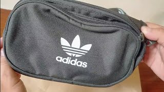 Adidas adicolor waist bag unboxingNo talking [upl. by Enyrb932]