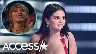 Selena Gomez Gets Support From Taylor Swift During 2023 MTV VMAs Acceptance Speech [upl. by Memory]