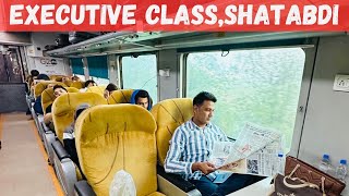 New Shatabdi Express Executive class  Royal train with 5 star restaurant food n Great hospitality [upl. by Mihcaoj]