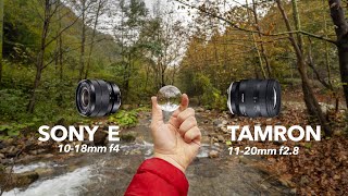 Tamron 1120mm f28 vs Sony 1018mm f4 real world REVIEW [upl. by Hadsall]