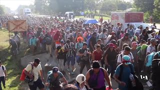 Thousands in Migrant Caravan Traveling Through Mexico to US Border  VOANews [upl. by Iral907]