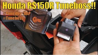 Honda RS150R With Tuneboss  Unboxing and Installation [upl. by Durstin]