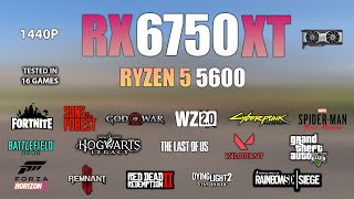 RX 6750 XT  Ryzen 5 5600  Test in 16 Games  RX 6750XT Gaming [upl. by Gundry811]