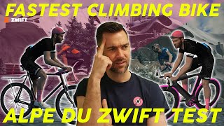 THE FASTEST CLIMBING BIKE ON ZWIFT  ALPE DU ZWIFT TEST [upl. by Kaete]