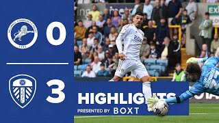 Highlights Millwall 03 Leeds United  Piroe double at The Den [upl. by Cornie583]