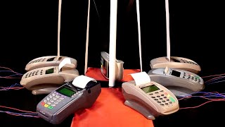 US National Anthem on 7 Credit Card Machines [upl. by Jahdai]