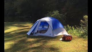 Ozark 3 Man Dome tent High winds Torrential rain Gary J [upl. by Kassaraba]