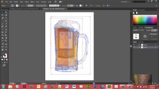 Combining Two Images in Illustrator Using Image Trace [upl. by Riabuz15]