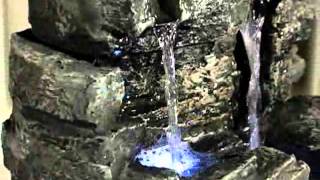 Rock Waterfall Indoor Outdoor Tabletop Fountain  Product Review Video [upl. by Enileve]