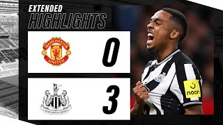 Manchester United 0 Newcastle United 3  Carabao Cup Highlights [upl. by Stav]