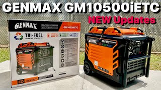 GENMAX GM10500iETC TriFuel Inverter Generator 8500W10500W 50A remote start [upl. by Aminta]