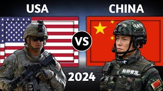 USA vs China Military Power Comparison 2024  China vs USA Military Power 2024 [upl. by Agna]