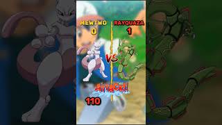 Mewtwo🔥 VS Rayquaza😈  pokemon pikachu ash shots [upl. by Oiramed]