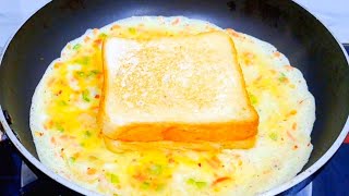 Cheese Bread Omelette Sandwich Recipe10 minute recipebreakfast recipe [upl. by Leirbaj]