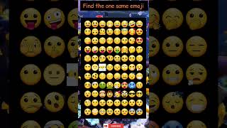 Eyesight test Find the one same emoji level 50Guess the odd one emojichallenge trending shorts [upl. by Knipe180]