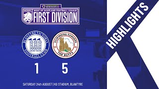 HIGHLIGHTS Blantyre Vics 15 Kilwinning Rangers [upl. by Ise]