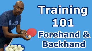 Training 101  Forehand amp Backhand Counterhit  Table Tennis  PingSkills [upl. by Carlota]