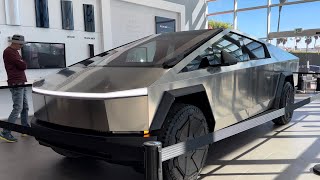 Tesla Cybertruck Delivery at California Buena Park Full Walk Around and Measurements [upl. by Llenil623]