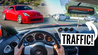 Nissan 350z VS Rush Hour Traffic A Nightmare Experience [upl. by Thaddus]