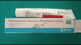 Cosmelite Cream  Hydroquinone Tretinoin amp Mometasone Cream  Cosmelite Cream Uses Review Hindi [upl. by Nol759]