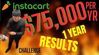 75000 InstaCart SHopPer CHALLENGE  FINAL RESULTS shortsfeed howtomake uber instacart lyft [upl. by Inaliak]