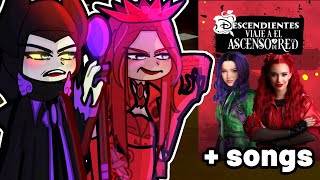 Descendants Parents reacts to their kids  SONGS 🃁❤️Gacha2 Disney  Descendants 4 Rise Of Red [upl. by Dine118]