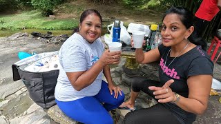 Liming and cooking in Caura river Trinidad Trini Style 🔥💯🇹🇹 [upl. by Nas]