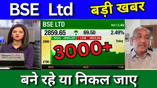 BSE LTD share latest news today BSE ltd share news today Buy or sell BSE ltd share Targetanalysis [upl. by Suirtimid]