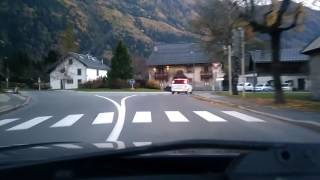 Driving on D1506 in ChamonixMontBlanc HauteSavoie France [upl. by Tzong]