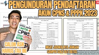 UPDATE  PERUBAHAN JADWAL PENDAFTARAN CPNS amp PPPK CPNS 2023 CARA BUAT AKUN CPNS 2023 cpns2023 [upl. by Godden]