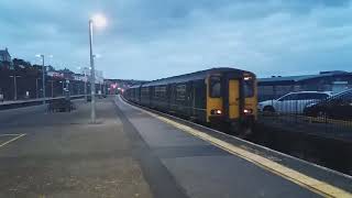 Class 150 GWR Service Departing Penzance [upl. by Geesey668]