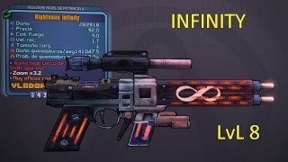 Borderlands 2 Guía de armas legendarias la infinity OP LvL 8 [upl. by Kristofer]