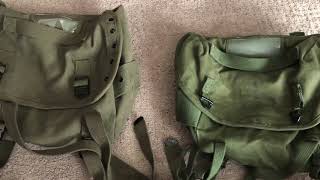 Differences and Similarities Between Rothco quotM1961quot Buttpack and Original M1961 Buttpack [upl. by Ylro]