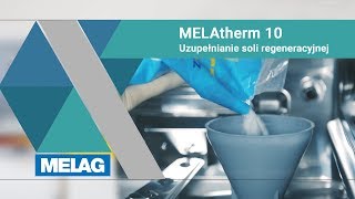 Uzupełnianie soli regeneracyjnej W428  F505  MELAG MELAtherm 10 Tutorial [upl. by Rednaeel]