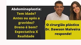 Abdominoplastia Idade para fazer gravidez uso de dreno o que esperar dos resultados [upl. by Dyrraj355]