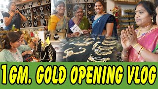 1gm gold jewellery ఆరంభం అదిరింది బోనీ బాగుంది ఆనందోత్సాహాల మధ్య ఓపెనింగ్  TTH [upl. by Beverly709]