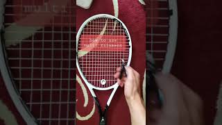 How To Use Multifilament Tennis Strings TUTORIAL [upl. by Sissel]