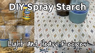 Make your own spray starch  Ironing starch  Diy pressing starch [upl. by Mallissa]