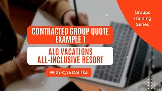 Contracted Group Quote Example 1 [upl. by Llerraj416]