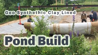 GCL LINED POND How to build ponds with GeoSynthetic Clay Liner S4 ● E75 [upl. by Ulrick1]