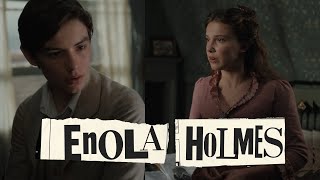 Enola amp Tewksbury At The Hotel Romantic Scene  Enola Holmes 1080p [upl. by Anerda354]