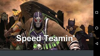 Injustice Mobile 1200 MP Speed Demons  Luchador Bane Batgirl and Hawkgirl [upl. by Milstone101]