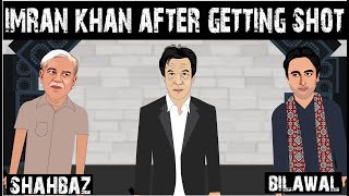 Imran Khan after getting shot  ft Shahbaz sharif and Bilawal Bhutto [upl. by Daraj569]