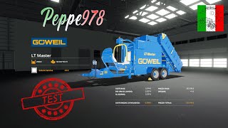 Peppe978 Test Game GOWEIL LT Master  DLC GRIMME  Farming Simulator 19 [upl. by Aeslahc]