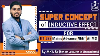 SuperConcept of Inductive Effect  Explained by IITian  Jee Mains Advanced  BITSAT  NEET AIIMS [upl. by Adleremse]