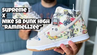 Supreme X Nike SB Dunk High “Rammellzee” Sneaker of the Year 2023 Review [upl. by Inilahs]