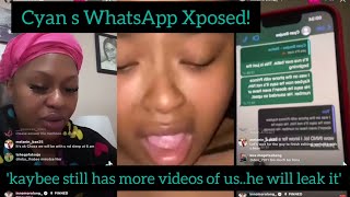 AudioInno Morolong leaks her WhatsApp messages with Cyan about her Tlof video with Prince Kaybee [upl. by Ydurt]