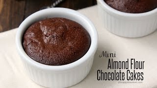 Mini Almond Flour Chocolate Cakes Recipe [upl. by Philbo]